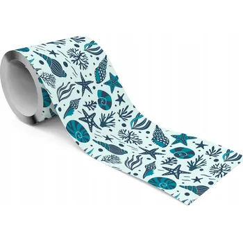 Fototapeta Dekorativní Bordura Bordura na tapety pro děti - RAFA, korály, mušle