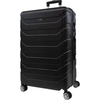 Bavy Cestovní kufr skořepinový 28" Ribs Black