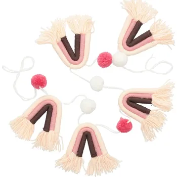 Domácí teploměr blokker Dekorační girlanda – růžová/červená – 150×12cm 0013220