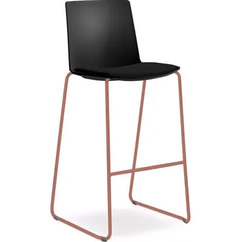 Jednací židle Barová židle SKY FRESH 062-Q-N13 (4-nohá kostra cihlově červená PANTONE 17-1532 TCX, čalouněný sedák