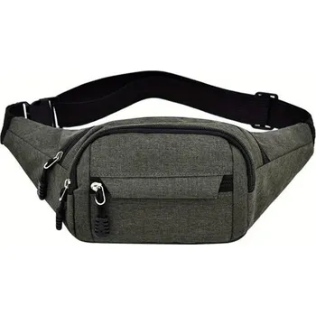 Ledvinka Voděodolná pánská sportovní ledvinka canvas | ledvinka taška - Zelený