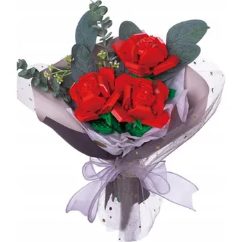 ostatní stavebnice Stavebnice červená kytice květin