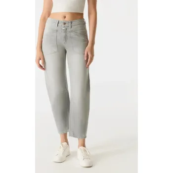 Dámské tričko Cup Of Joe dámské barrel džíny Selena světle šedé Velikost: L