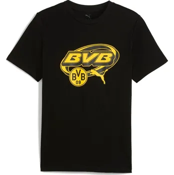 Pánské tričko Pánské tričko s krátkým rukávem Puma BVB FTBLCULTURE TEE černé 782575-05 - L | UK 10 | US 10,5