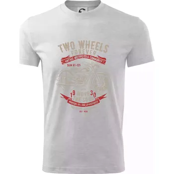 Two Wheels Forever 2 - Tričko dětské bavlněné - 98 cm / 2 roky ( Světlešedý Melír )