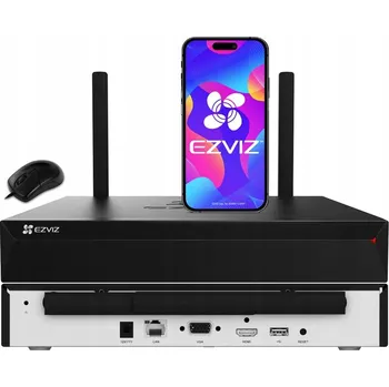 IP kamera WiFi rekordér pro 4 kamery 5Mpx Ezviz X5S-4W, aplikace pro online náhled 24/7