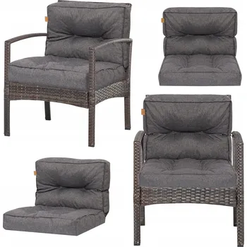 Polštář Polštář Blomster 77 x 50 x 9 šedý