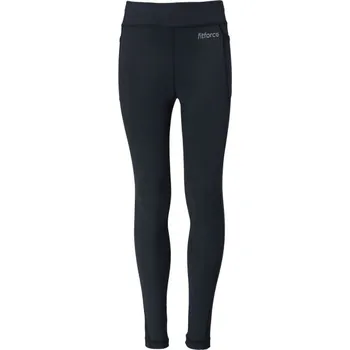 Dětské fitness legíny Fitforce TYPSY 128/134 Černá, Stříbrná