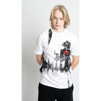 Chlapecké tričko Reporter Young | Chlapecké bílé tričko s kontrastním potiskem ‚SOMEWHERE‘ - Barva BÍLÁ, Velikost 176 243-0440B-09-200-1