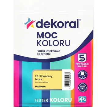 barva na zeď Dekoral latexová Barva na zeď 0,04 l sluneční lesk matná