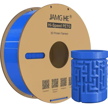 3D tisk Filament PETG Jamghe 1,75 mm 1 kg modrý