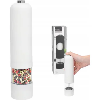 Kuchyňský mlýnek Elektrický mlýnek GN Home Elektrický mlýnek na pepř 22,5 cm krémově béžová/hnědá