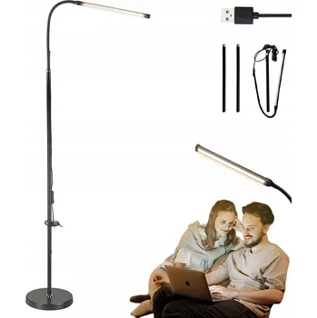 Stojací lampa Stojací lampa Bedee LAMPY PODŁOGOWE s integrovaným LED zdrojem 7 W černá