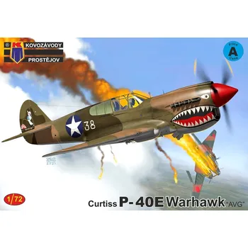 Plastikový model Kovozávody P-40E Warhawk 1/72