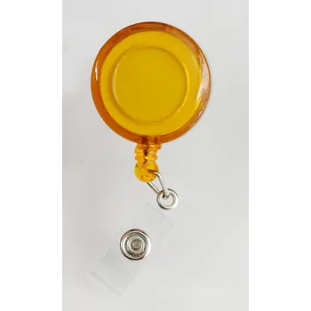 Vytahovací ABS držák na kartu | držák, klip - Průhledná oranžová