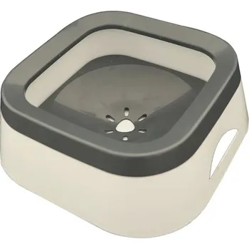 Miska pro psa Miska proti rozlévání vody pro psy a kočky 1l | psí miska, napáječka pro psy - šedá