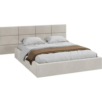 Postel Čalouněná postel DENVER 180x200 s kovovým zdvižným roštem PARIS KRÉMOVÁ