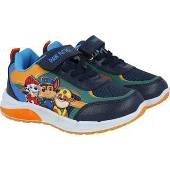 Dívčí tenisky Svítící tenisky Tlapková patrola na suchý zip s svítící podrážkou, velikost 27