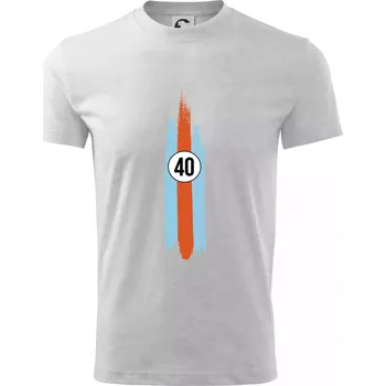 Vintage Race 40 - Tričko dětské bavlněné - 98 cm / 2 roky ( Světlešedý Melír )