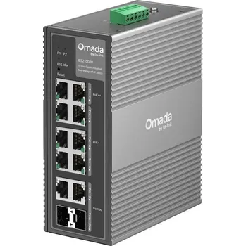 Počítačové příslušenství TP-Link IES210GPP - 10-portový Omada Industry PoE Switch, 2x GLAN PoE++, 6x GLAN PoE+, 2x GLAN, 2x Combo Gigabit SFP