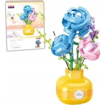 ostatní stavebnice Stavebnice QBI Květiny Sweet Love ve váze 522 dílů