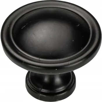 Nábytkové kování Nábytková úchytka / knopka EUBEA ČERNÁ MATNÁ 29mm