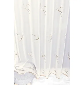 Záclona voálová, Ela Béžový odlesk, krémová, 280cm