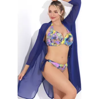 Dámská tunika Dámská plážová tunika Jolidon FQR5 Modrá S