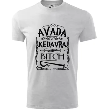 Harry - Avada Kedavra - Tričko dětské bavlněné - 98 cm / 2 roky ( Světlešedý Melír )