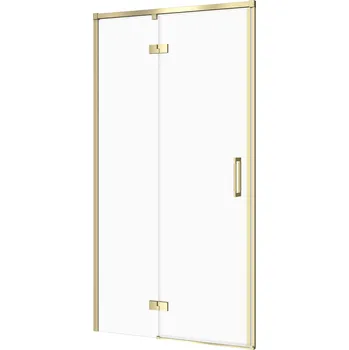 Sprchové dveře Cersanit Larga sprchové dveře 100 cm sklopné zlatá matný/průhledné sklo S164-067