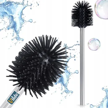 WC štětka SILIKONOVÝ kartáč na WC náhradní hlavice pro čištění toalety