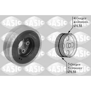 Řemenice, klikový hřídel SASIC 2156004