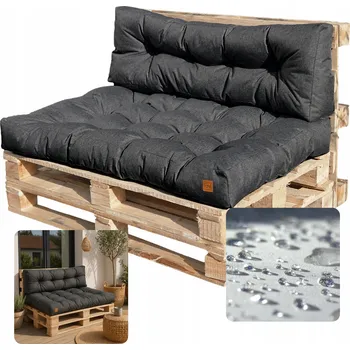 Polštář Polštář Blomster 80 x 120 x 14 šedý