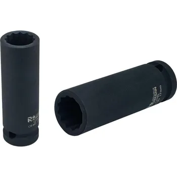 Gola hlavice Hlavice rázová 1/2" - 25mm černá prodloužená IMPACT - dvanáctihranná RICHMANN