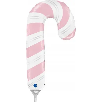 Balónek Fóliový balónek LÍZÁTKO bílo-růžové VÁNOCE