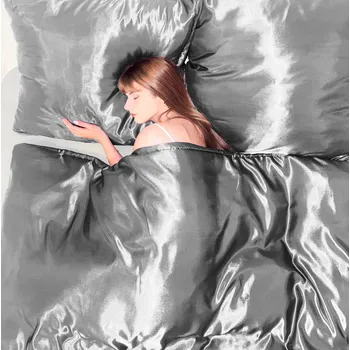 Povlečení Povlečení 140x200 MOKER stříbrné 3 dílné