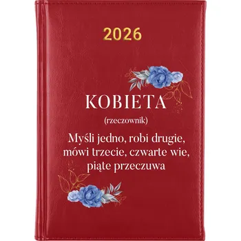 Diář Knižní kalendář 2026 A5 červený