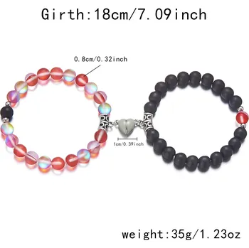 Náramek Svítící magnetický náramek pro páry | náramek, šperk - Láska 2