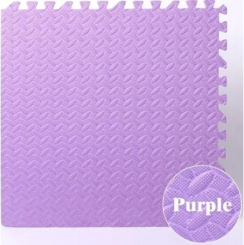 Hrací deka Měkká pěnová podložka pro děti | dětská podložka, hrací koberec - fialová , 12 ks