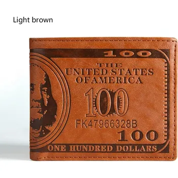 Peněženka Hnědá koženková peněženka bifold | peněženka, koženkové pouzdro - Světle hnědá