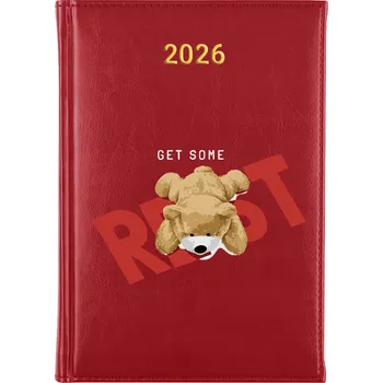 Kalendář Knižní kalendář 2026 A5 červený