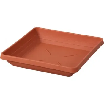 Podmiska Miska pod květináč 40x40cm QUATTRO terakota CZ