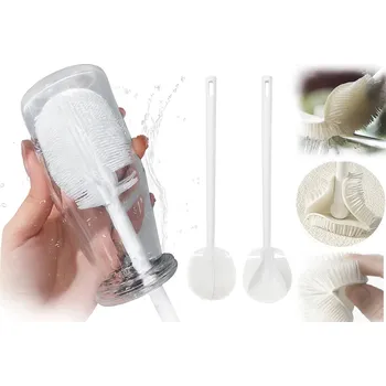 Kartáč na nádobí KARTÁČ NA MYTÍ LAHVÍ NÁDOBÍ SILIKONOVÝ PRO SKLENICE HLUBOKÝ