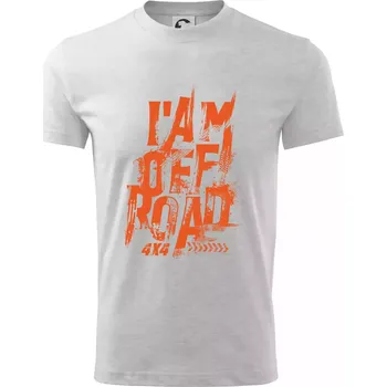 I am offroad - Tričko dětské bavlněné - 98 cm / 2 roky ( Světlešedý Melír )