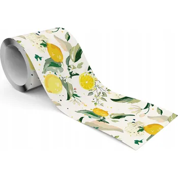 Fototapeta Samolepicí kuchyňská Dekorativní Bordura Citrony Ovoce Listy Příroda
