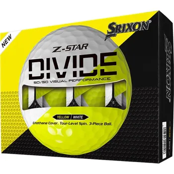 Golf Srixon Z-STAR DIVIDE Golf Balls 2025, White/Yellow