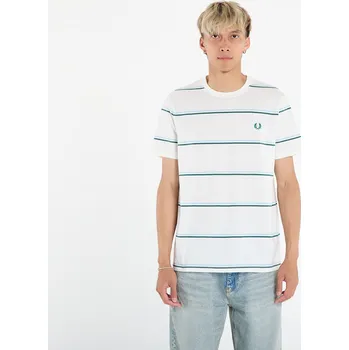 Tričko FRED PERRY Fine Stripe T-Shirt Snow White L