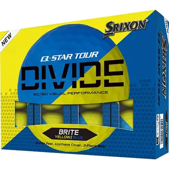 Golfový míček Srixon Q-Star Tour Divide 2 Golf Balls, Yellow/Blue