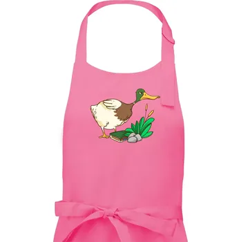 Kuchyňská zástěra Geokačer s keškou - Pánská zástěra na vaření - Univerzální velikost ( Růžová )