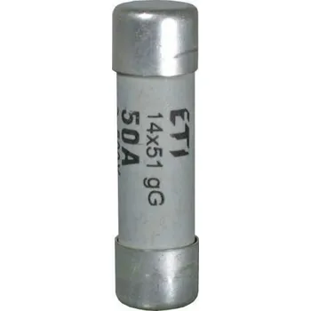 POUŽITÁ CYLINDRICKÁ POJISTKA 14X51MM GG 50A 500V ETI 002630019